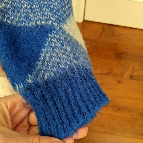 Sandro Paris women's blue mohair mix sweater size small - Picture 8 of 9